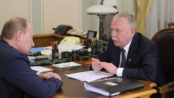 Премьер-министр РФ В.Путин встретился с главой Карелии А.Нелидовым