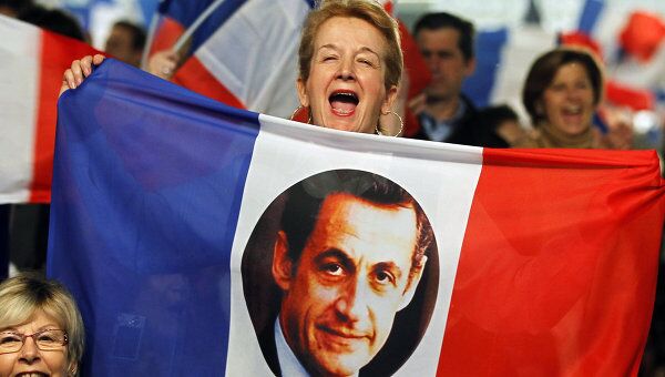 Митинг сторонников Николя Саркози