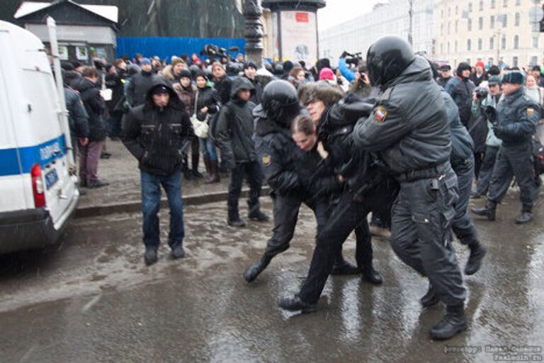 Митинг выборы акция оппозиция задержания Петербург