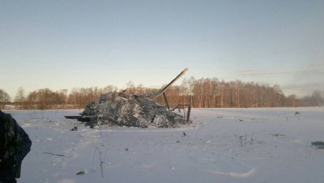 Разбившийся под Торжком вертолет Ка-52 полностью разрушен