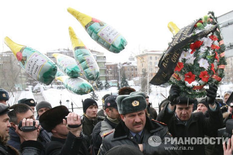 Акция протеста против полицейского произвола в Казани