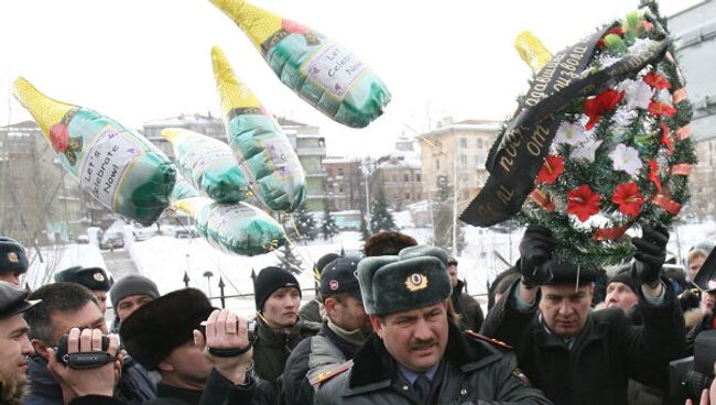 Акция протеста против полицейского произвола в Казани