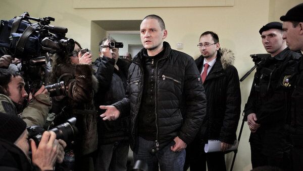 Удальцов арестован на десять суток за неповиновение полиции 10 марта