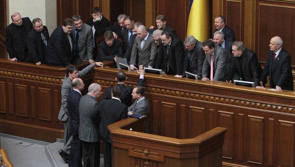 Депутаты БЮТ-Батькивщина блокируют президиум Верховной Рады