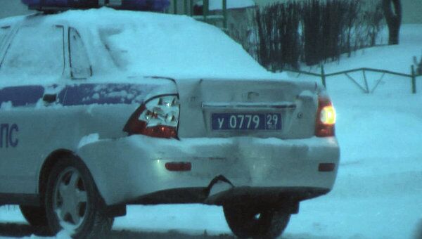 В Архангельск вернулась зима, снежная буря стала причиной нескольких ДТП