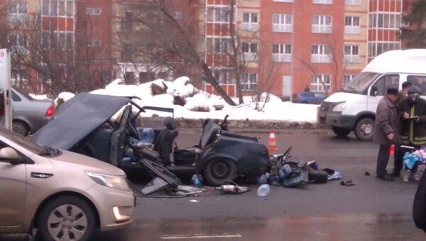 Под окнами общежития в Одинцовском районе произошло ДТП
