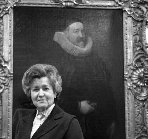 Директор Государственного музея изобразительных искусств имени А. С. Пушкина Ирина Антонова. 1983 год