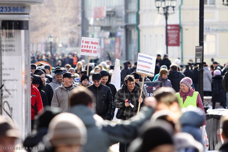 В Екатеринбурге прошел митинг в подержку реконструкции ТЦ  Пассаж