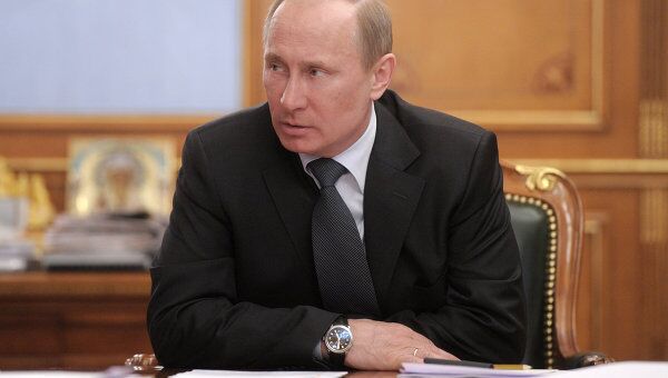 Владимир Путин проводит совещание в Доме правительства РФ. Архив