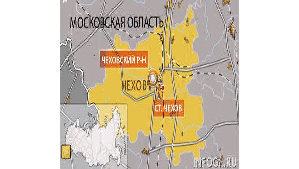 Чехов, карта