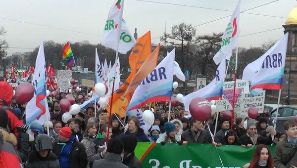 Вернем стране выборы! – марш оппозиции в Санкт-Петербурге