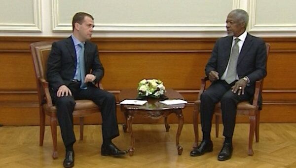 Медведев высказался о миссии Аннана в разрешении сирийского конфликта