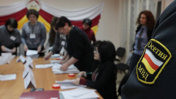 Подчет голосов после выборов президента Южной Осетии