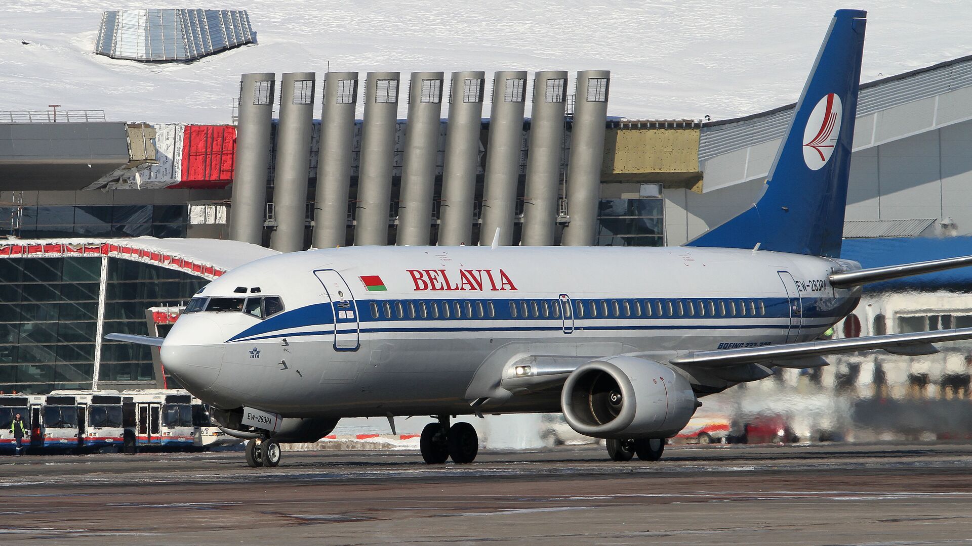 Boeing-737 авиакомпании Белавиа в аэропорту Внуково - РИА Новости, 1920, 26.05.2021