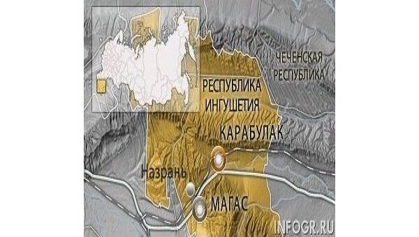 Карта Ингушетии