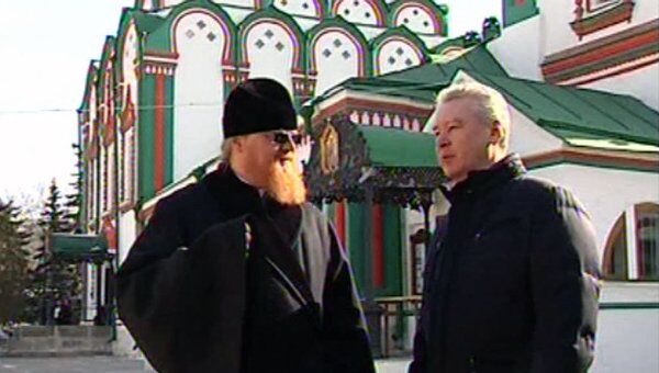 Собянин проверил, как обновился один из самых красивых храмов Москвы