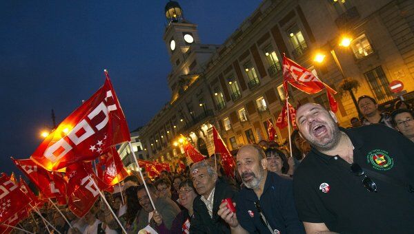 Всеобщая забастовка в Мадриде