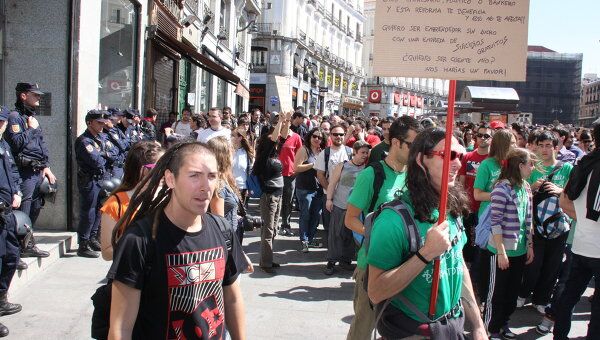 Всеобщая забастовка в Испании. Архив
