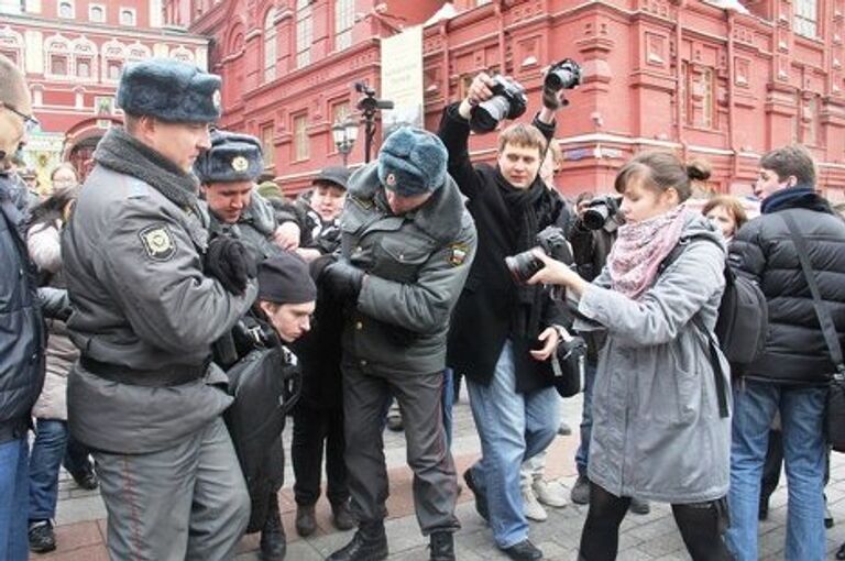 На Красной площади оппозиция Москва