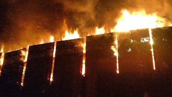 Пожар в Москва-сити