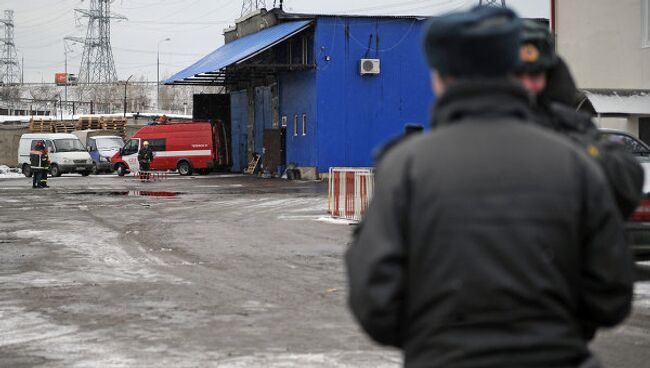 Последствия пожара на Качаловском рынке в Москве