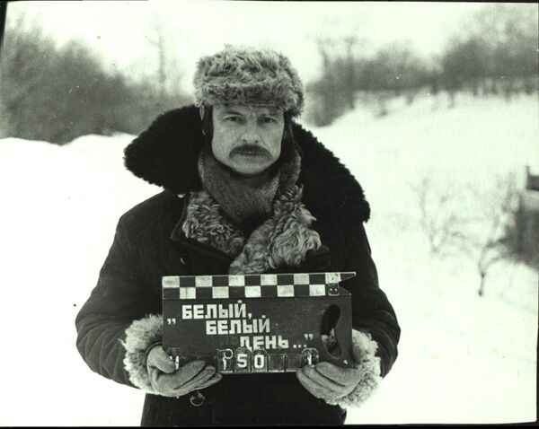 Андрей Тарковский на съемках фильма Зеркало, 1972