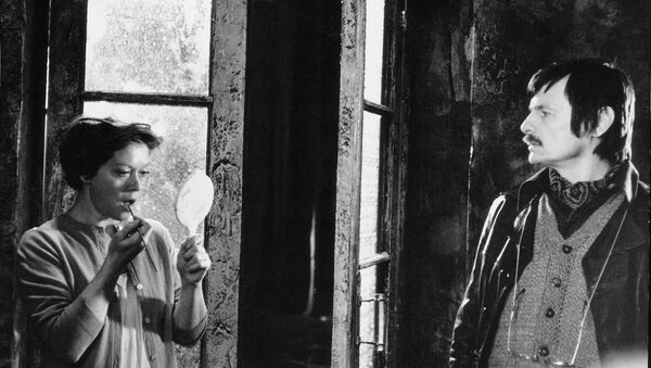 Андрей Тарковский и Алиса Фрейндлих во время съемок фильма Сталкер. 1978-79 гг.