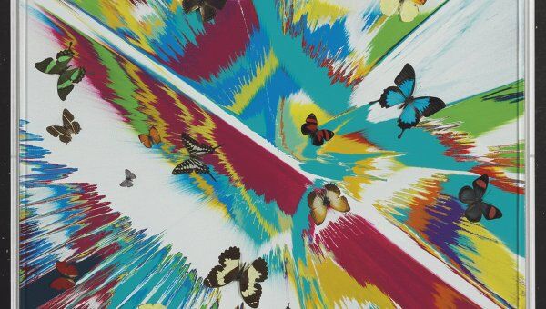 Дэмиен Херст, Прекрасная весна на фоне арктического полотна (с бабочками)