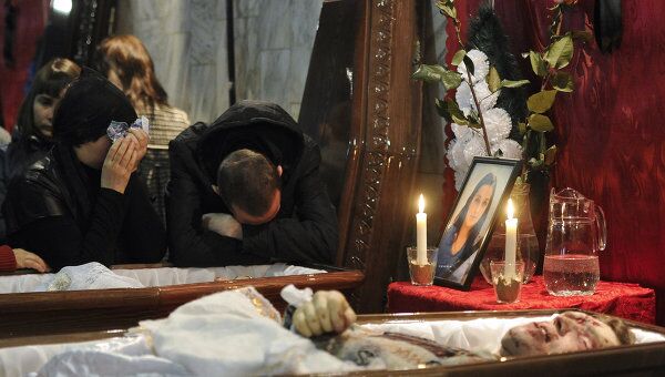Похороны погибших в авиакатастрофе под Тюменью
