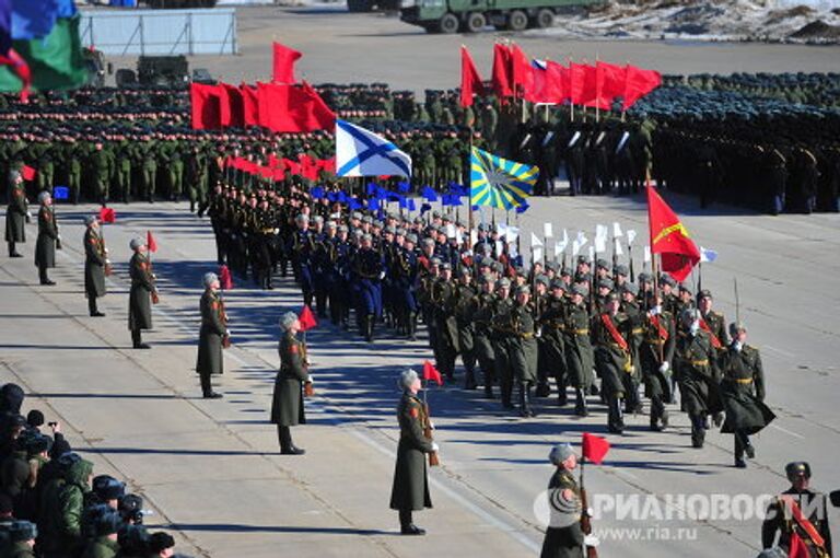 Репетиция Парада Победы в подмосковном Алабино