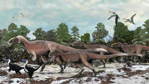 Самый прекрасный ящер Yutyrannus huali, обитавший на территории современного Китая примерно 125 миллионов лет назад