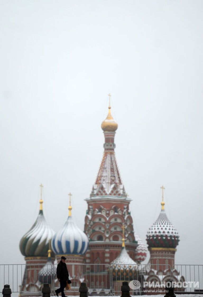 Апрельский снегопад в Москве