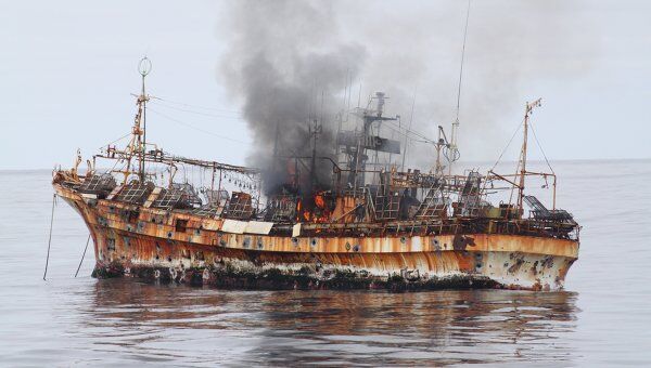 Береговая охрана США потопила японский корабль-признак