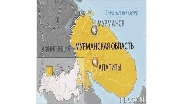 Карта Мурманской области, Апатиты