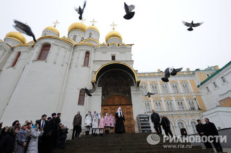 Патриаршее служение в праздник Благовещения Пресвятой Богородицы