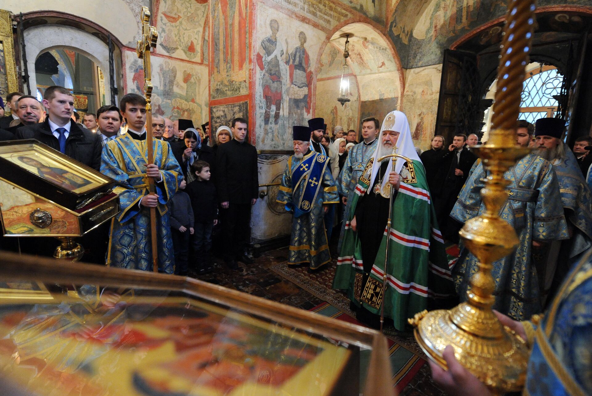 Патриаршее служение в праздник Благовещения Пресвятой Богородицы - РИА Новости, 1920, 05.04.2021