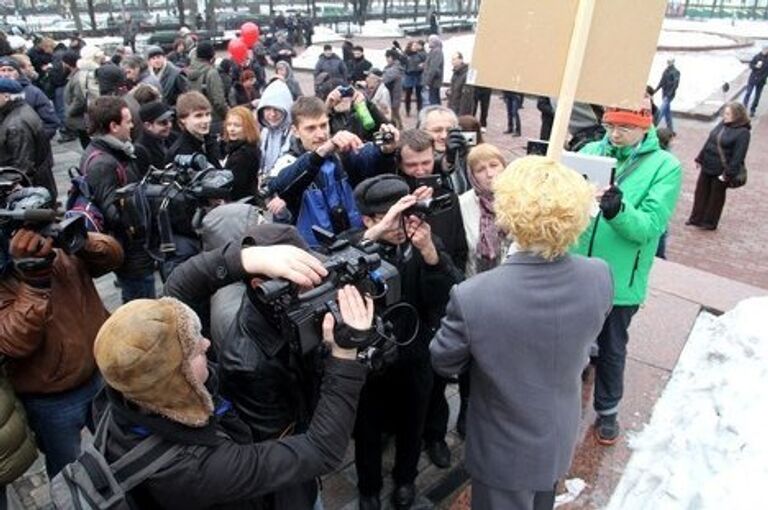 Оппозиция на митинге в центре Москвы 