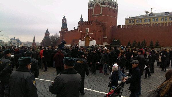 Сторонники оппозиции собрались на Красной площади