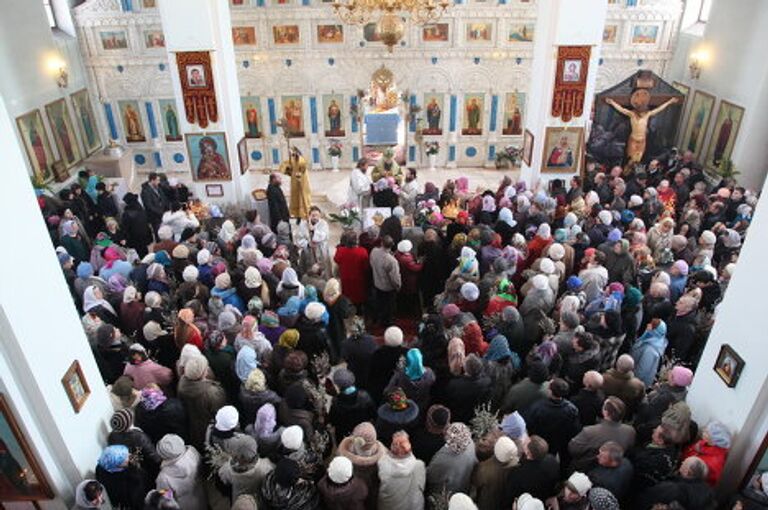 В кафедральном Благовещенском соборе города Арсеньева в день