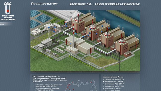 Cкриншот сайта Центра общественной информации Балаковской АЭС. Архивное фото