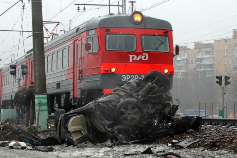 ДТП на железнодорожных путях в Одинцово