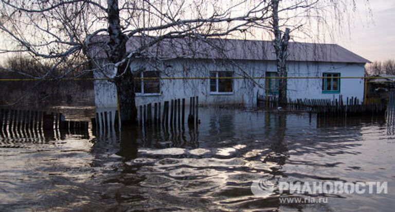 Наводнение в селе Сухая Вязовка Самарской области