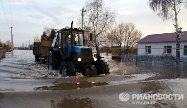 Наводнение в селе Сухая Вязовка Самарской области