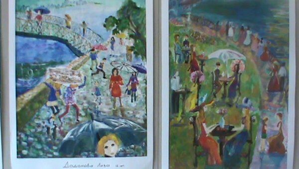  Весенняя выставка юных художниц: город мечты глазами иркутских школьниц