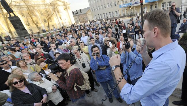 Митинг оппозиции в поддержку Олега Шеина в Астрахани