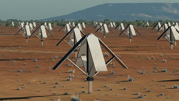 Вид будущего радиотелескопа Square Kilometer Array (SKA), строительство которого планируется начать в 2016 году