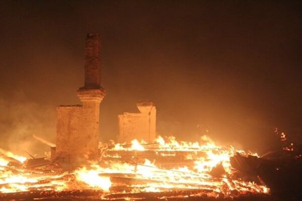 Пожар в селе Баян-Булак 