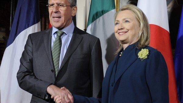 Встреча Сергея Лаврова и Хилари Клинтон в Вашингтоне