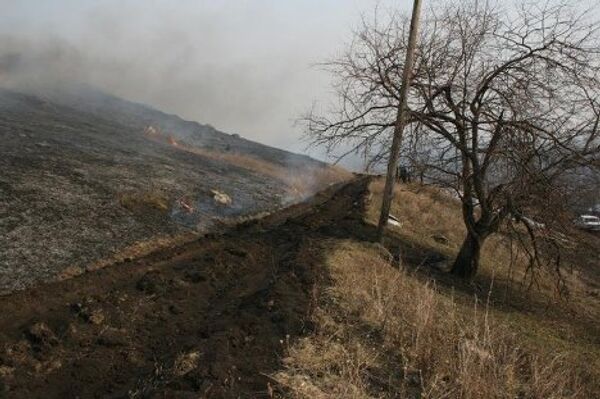 Ландшафтный пожар в Гором Алтае