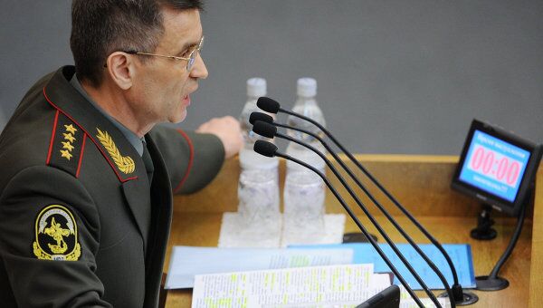 Рашид Нургалиев выступает на пленарном заседании Государственной Думы РФ